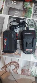 batteria e caricabatteria parkside