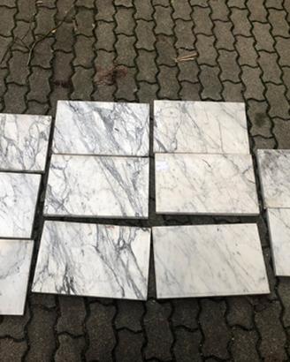 11 Piastrelle lastre Marmo Carrara Bianco Venativo