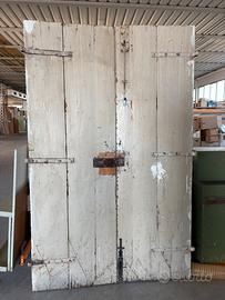 Porta a 2 ante in legno antica