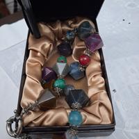 collana  rombi  pietre