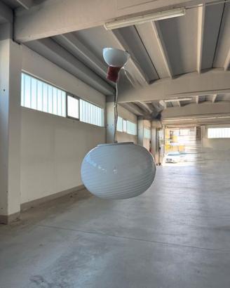 Lampada a sospensione vintage in vetro