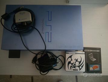 ps2 Aqua + game boy sp + CAM ps2