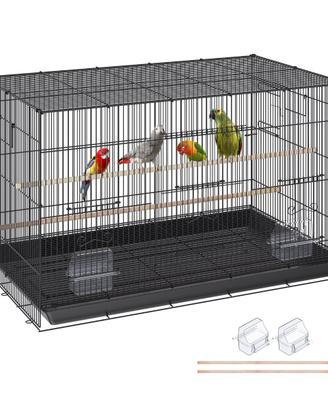 Gabbia Uccelli 76x46x45,5cm Voliera Pappagalli