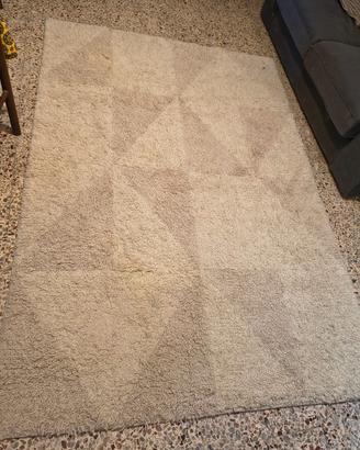 Tappeto IKEA a pelo lungo bianco/beige 160x230 cm