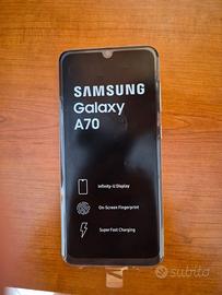 Samsung Galaxy A70 128GB White + Scatola e Cover