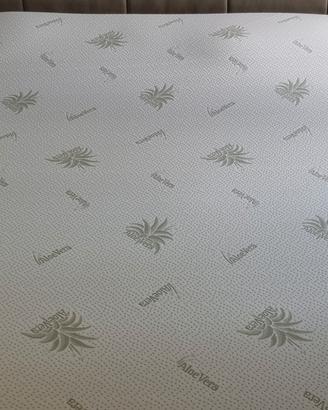 Topper matrimoniale nuovo in Memory aloe vera