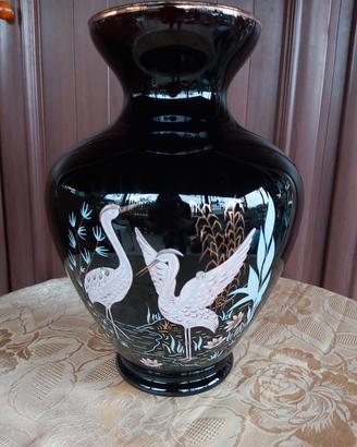 Vaso vintage stile orientale in porcellana 