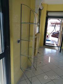 scaffale in vetro 