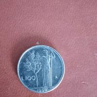 moneta piccola 100 lire anno 1892