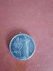 moneta piccola 100 lire anno 1892