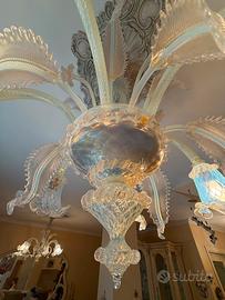 2 Lampadari Murano 6 Luci - Da Ripristinare
