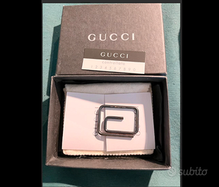 GUCCIraffinatoFERMASOLDIinARGENTO,nuovo,IDEAREGALO