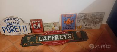 Insegne e targhe birra varie