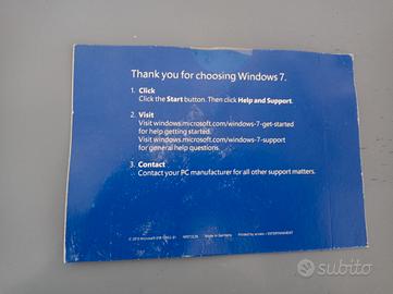 licenza originale Win7 pro 