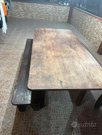 Tavolo + due panche