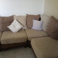 Divano angolare in legno