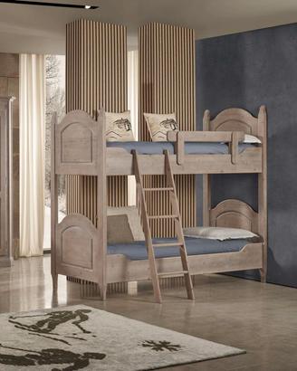 LETTO A CASTELLO ABETE
