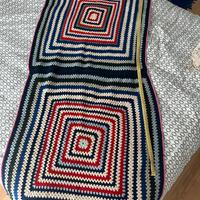 Coperta lana realizzata a mano
