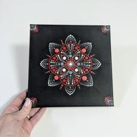 Quadro Mandala - acrilico su tela 20x20cm