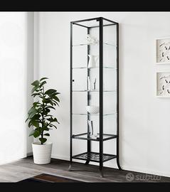 Vetrina Arredameto - Acciaio Nero/Vetro Temperato