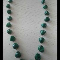 collana in malachite naturale