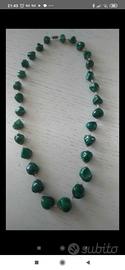 collana in malachite naturale