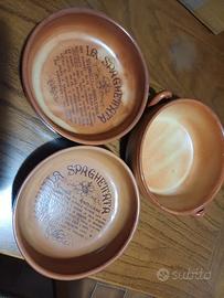 Set 3 pezzi terracotta