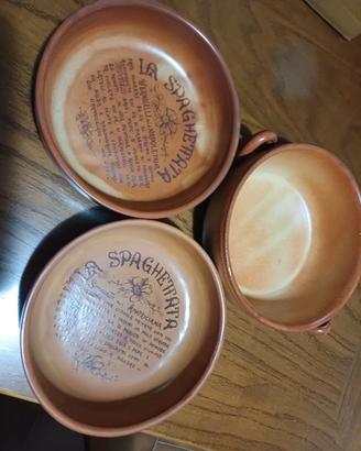 Set 3 pezzi terracotta