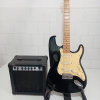 Chitarra elettrica più amplificatore 