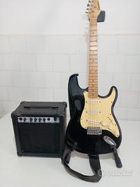 Chitarra elettrica più amplificatore 