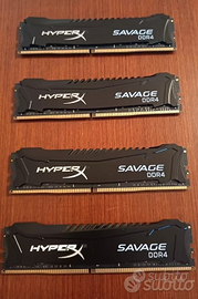 RAM Kingston Hyperx 32GB(4x8) 3000GHz cl15