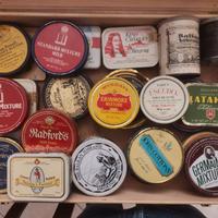 Scatole di latta tabacco vintage anni 70-80