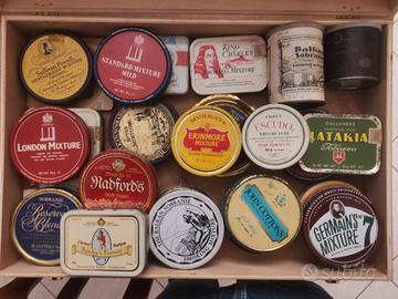 Scatole di latta tabacco vintage anni 70-80