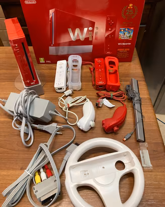 Wii rossa più accessori