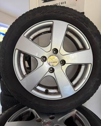4 Cerchi in lega 15” + gomme 185/60 R15 – 4 fori