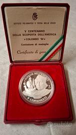 Medaglia V Centenario della scoperta dell'America