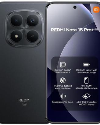 XIAOMI REDMI NOTE 15 PRO+ 5G 256GB DUAL SIM DISPLA