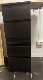 Comodini ikea malm marrone