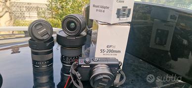 macchina fotografica canon EOS M100 + OBBIETTIVI