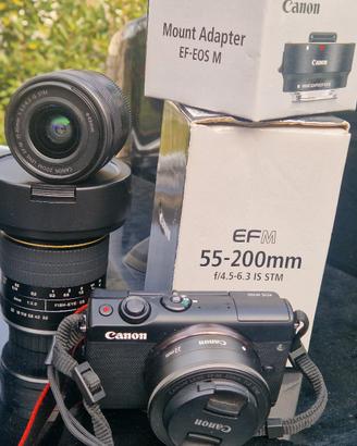 macchina fotografica canon EOS M100 + OBBIETTIVI