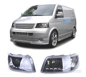 FARI VOLKSWAGEN VW T5 03-09 LUCE LED DIURNA SFONDO