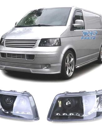 FARI VOLKSWAGEN VW T5 03-09 LUCE LED DIURNA SFONDO