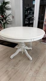 Tavolo Shabby colore bianco