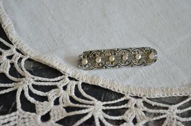 SPILLA Vintage Decorata Perle Pin Badge Gioiello