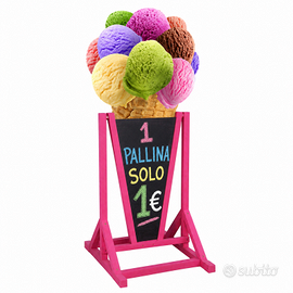 LAVAGNA CAVALLETTO PER GELATERIA PIZZERIA BAR