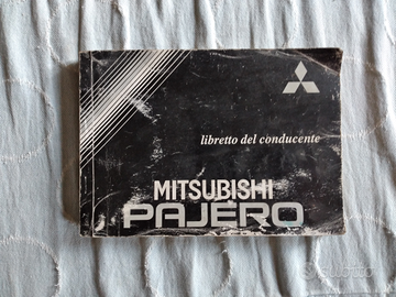 Mitsubishi pajero libretto del conducente