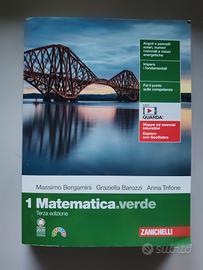 Libro scolastico matematica verde 1 nuovo