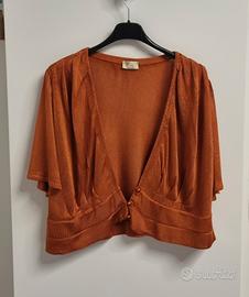 Bolero donna XL color ruggine