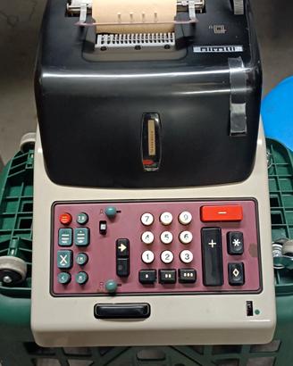 Calcolatrice Meccanica Vintage Olivetti Divisumma 