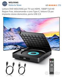 Lettore DVD WOLFANG Full HD HDMI
